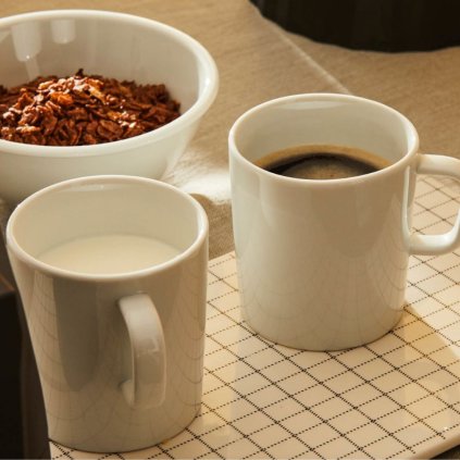 Theemok PLATEBOWLCUP 300 ml, wit, Alessi