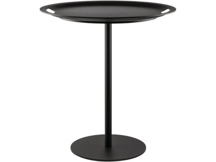 Bijzettafel OP-LA 52 cm, met afneembaar blad, zwart, Alessi