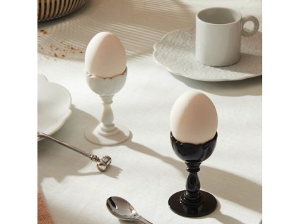 Eierdop met lepel DRESSED, 16 cm, wit, Alessi