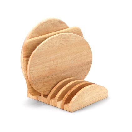 Snijplanken-houder 20,5 x 18 cm, bruin, hout, Continenta