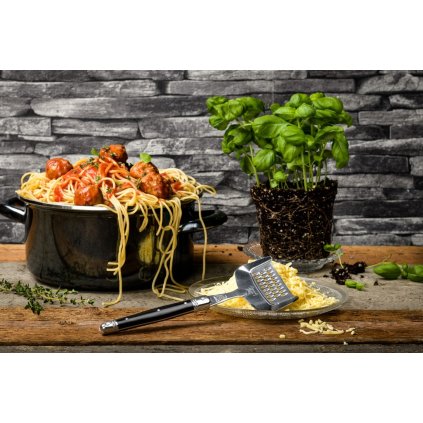 Kaasschaaf met kaasrasp (set) PREMIUM, zwart, Laguiole