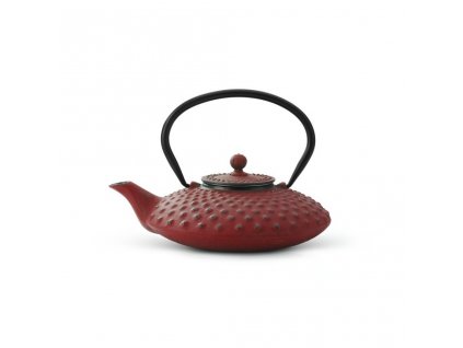 Theepot XILIN 800 ml, rood, gietijzer, Bredemeijer