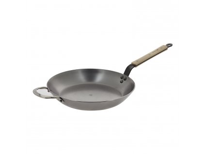 Koekenpan MINERAL B 32 cm, houten steel, de Buyer