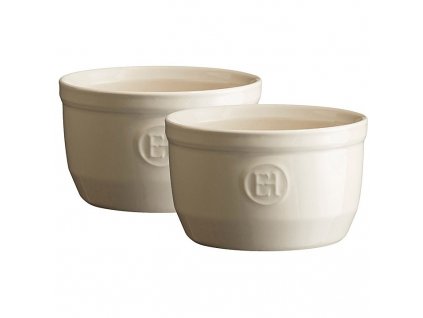
                    
                          Ramekin LE N°10, set van 2 stuks, crème, klei, Emile Henry                    
                