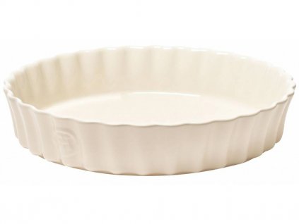Quichevorm 28 cm, roomkleurig, Emile Henry