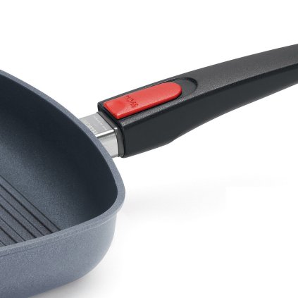 Grillpan TITANIUM NOWO 28 x 28 cm, afneembare steel, WOLL