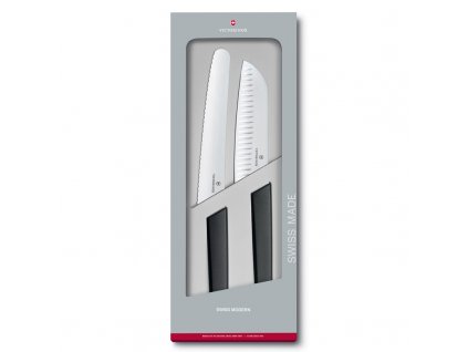 Messenset SWISS MODERN, 2-delig, zwart, Victorinox