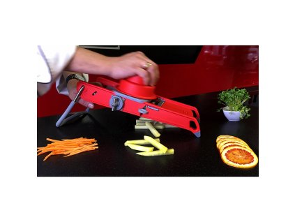 Mandoline SWING PLUS, rood, de Buyer