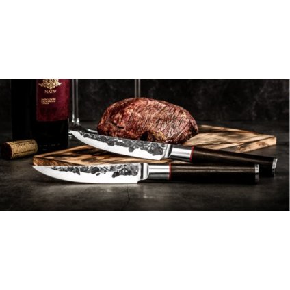 Steakmes (set) SEBRA, 4 stuks, Forged