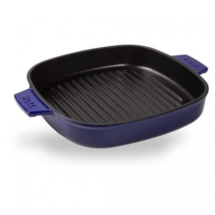 Grillpan IRON INDUCTION 28 cm, blauw, WOLL