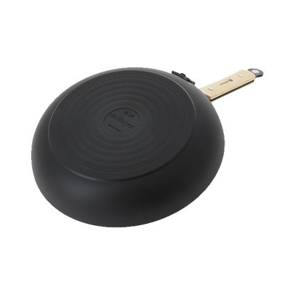Koekenpan met anti-aanbaklaag CHOC B BOIS 24 cm, houten steel, de Buyer