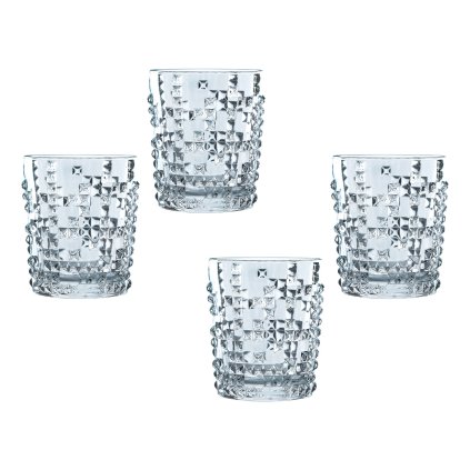Whiskyglas PUNK, set van 4 stuks, helder, Nachtmann