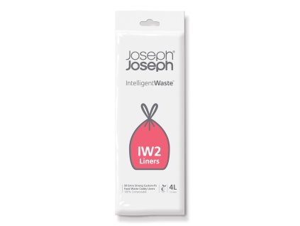 Vuilniszakken INTELLIGENTWASTE IW2 4 l, 50 stuks, composteerbaar, Joseph Joseph