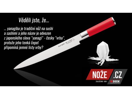 Yanagiba mes RED SPIRIT 24 cm, F.Dick