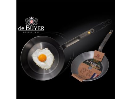 Koekenpan MINERAL B 32 cm, staal, de Buyer