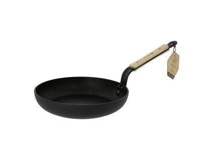 Koekenpan met anti-aanbaklaag CHOCK B BOIS 20 cm, houten handvat, de Buyer