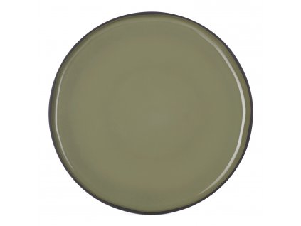 Serveerbord CARACTERE 30 cm, rond, kaki, REVOL