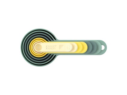 Maatlepel OPAL NEST, set van 8 stuks, blauw en geel, Joseph Joseph