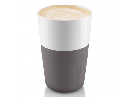 Mok 360 ml, set van 2 stuks, met siliconen deksel, grijs, Eva Solo