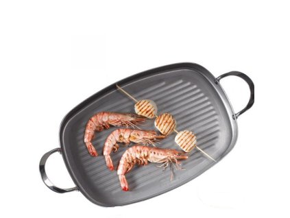 Grillpan MINERAL B 38 x 26 cm, staal, de Buyer