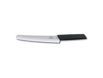 Gebaksmes SWISS MODERN 22 cm, zwart, Victorinox