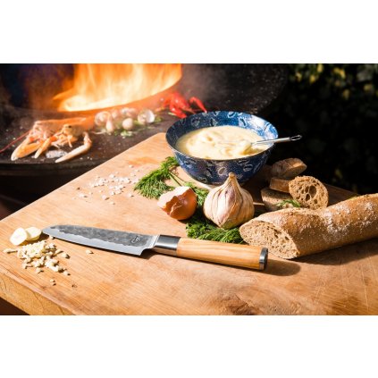 Santoku mes OLIVE 14 cm, Forged