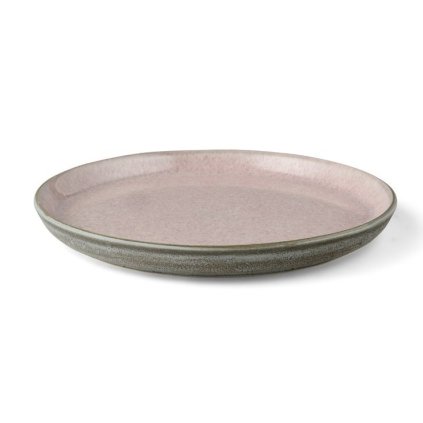 Dessertbord 21 cm, grijs/roze, Bitz