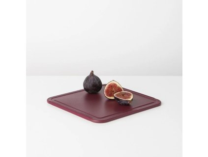 Snijplank 25 x 25 cm, bordeauxrood, kunststof, Brabantia
