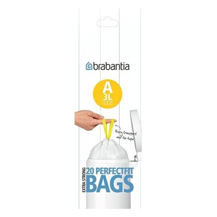 Vuilniszakken PerfectFit 3 l, 20 stuks, Brabantia