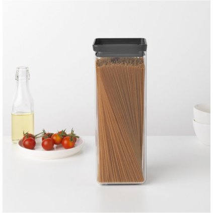 Vershoudbakje TASTY PLUS 2,5 l, donkergrijs, kunststof, Brabantia