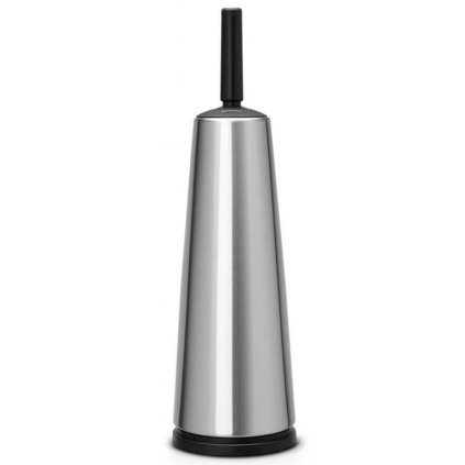 Toiletborstel met houder, mat staal, Brabantia