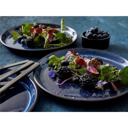 Dessertbord GASTRO 21 cm, zwart/donkerblauw, Bitz