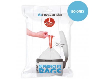 Vuilniszakken J PERFECTFIT 23 l, 40 stuks, Brabantia