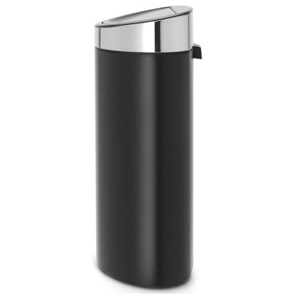 Touch prullenbak TOUCH BIN NEW 40 l, mat zwart met mat deksel, Brabantia