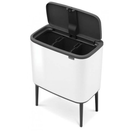 Touch prullenbak BO 3 x 11 l, wit, Brabantia
