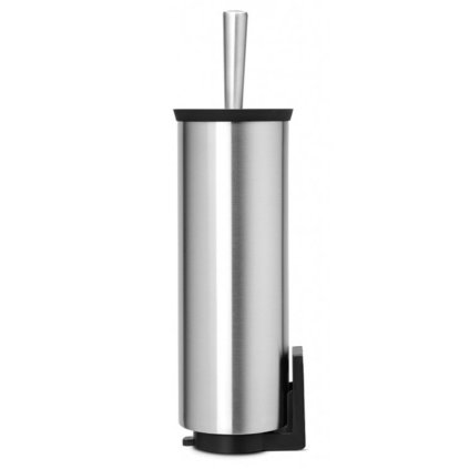 Toiletborstel met houder, mat staal, Brabantia