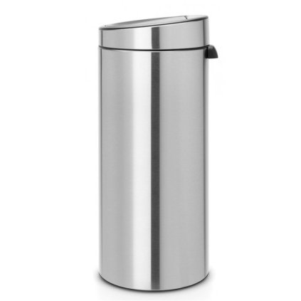 Touch prullenbak TOUCH BIN NEW 30 l, vingerafdrukbestendig, mat staal, Brabantia