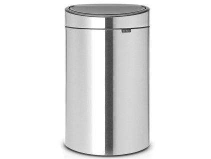 Touch prullenbak TOUCH BIN NEW 10 + 23 l, vingerafdrukbestendig, mat staal, Brabantia