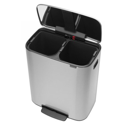 Pedaalemmer BO 2 x 30 l, mat staal, Brabantia