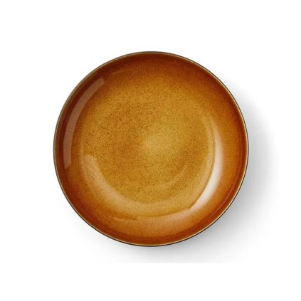Slaschaal 40 cm, zwart/amber, Bitz