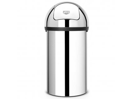 Prullenbak PUSH BIN 60 l, glanzend staal, Brabantia