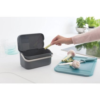 Groentebakje 1,8 l, grijs, Brabantia