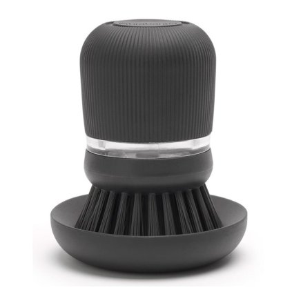 Afwasborstel met zeepdispenser, grijs, Brabantia