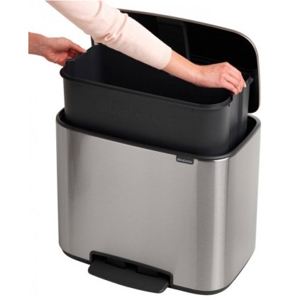 Pedaalemmer BO 36 l, mat staal, Brabantia