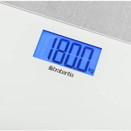 Digitale personenweegschaal, wit, Brabantia