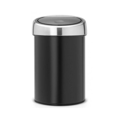 Touch prullenbak TOUCH BIN 3 l, zwart, Brabantia