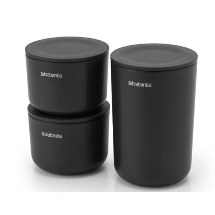 Voorraadbus, set van 3 stuks, grijs, Brabantia