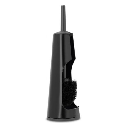 Toiletborstel met houder, zwart, Brabantia