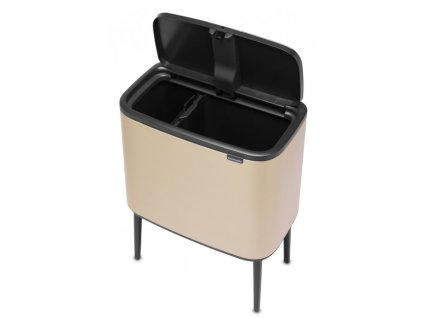 Touch prullenbak BO 11 + 23 l, champagne, Brabantia