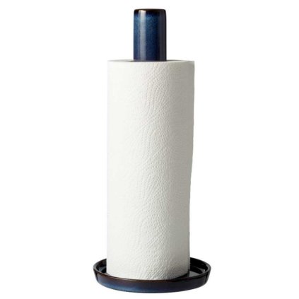 Keukenrolhouder 28 cm, donkerblauw, Bitz